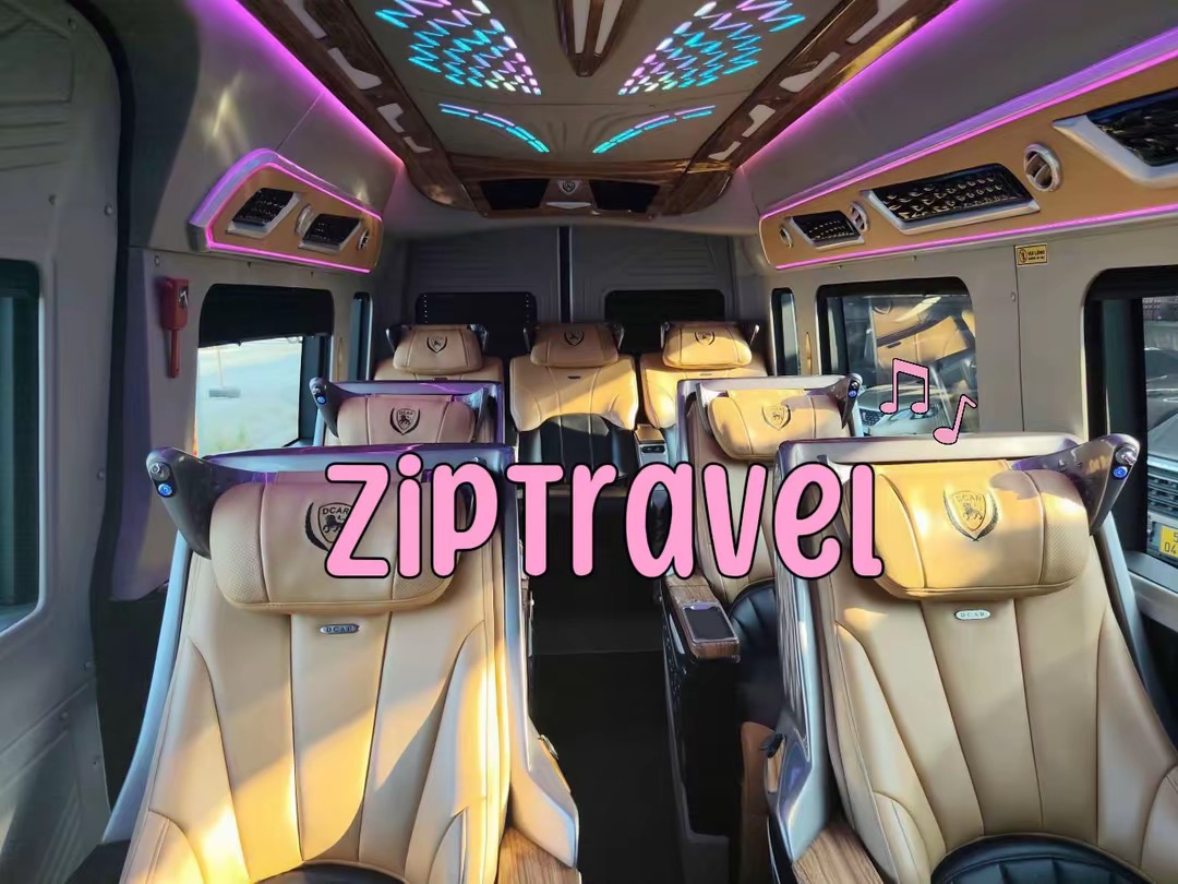 Nội thất Limousine ZipTravel ghế thương gia