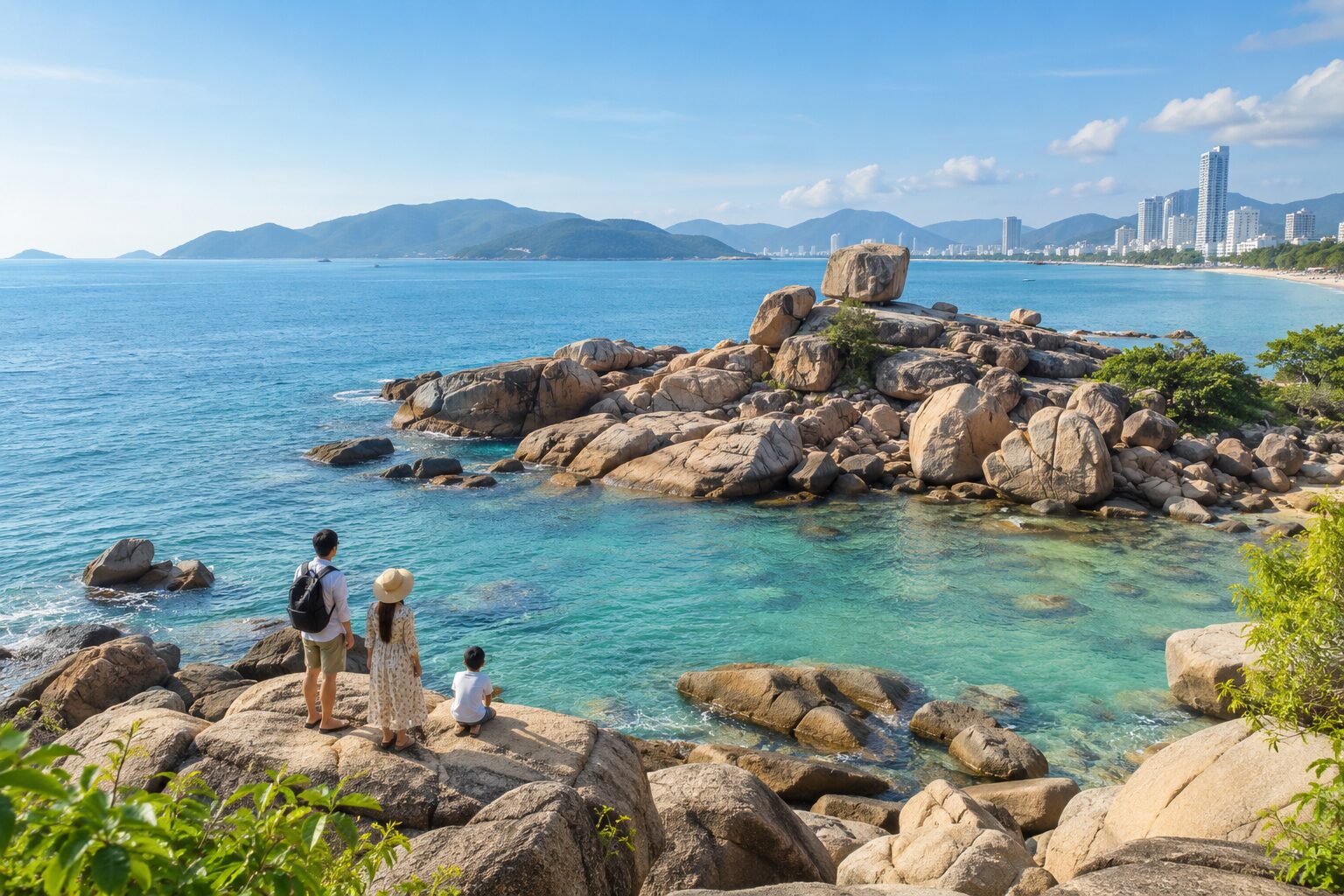 Biển Nha Trang và Hòn Chồng