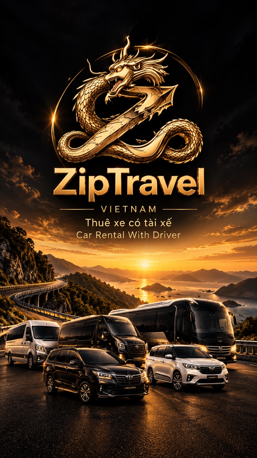 ZipTravel Việt Nam thuê xe có tài xế
