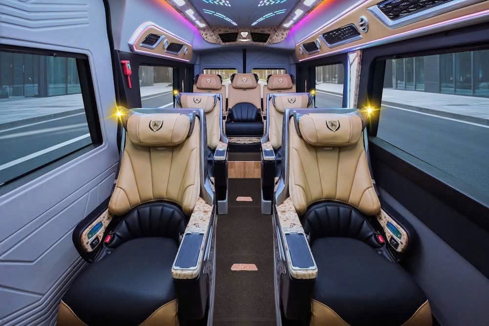 Ghế Limousine cao cấp cho tuyến Cà Mau đi Cần Thơ
